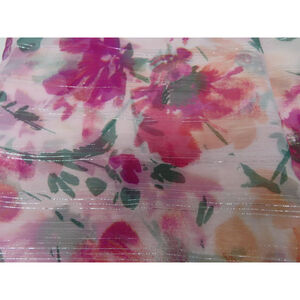 HUGE NEW with Tags I.N.C. Sheer Floral Pink Rectangular Scarf 40" x 68"